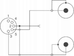 SpeaKa Professional SP-7869832 Phono / DIN-tilslutning Audio Y-adapter [1x DIN-bøsning 5-pol. - 2x Cinch-stik] Sort 4