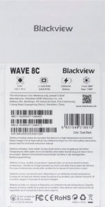 BLACKVIEW SMARTFON WAVE 8c 2GB+4GB/64GB BLACK 6