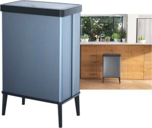 Kosz na Śmieci Verto High z Otwieraniem na Dotyk 54 L Pearl Blue Niebiesko-srebrny 1