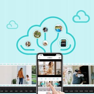 Zewnętrzna Kamera WIFI Obrotowa ICSEE 3MPx ŚLEDZENIE RUCHU 1536p CZARNA SD [i-3SCAM] 2