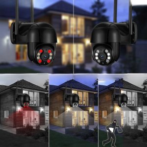 Zewnętrzna Kamera WIFI Obrotowa ICSEE 3MPx ŚLEDZENIE RUCHU 1536p CZARNA SD [i-3SCAM] 7