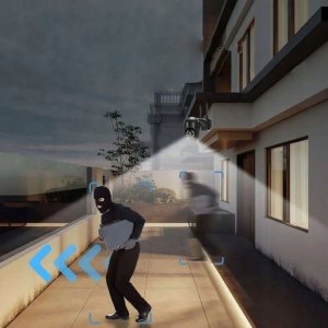 Zewnętrzna Kamera WIFI Obrotowa ICSEE 3MPx ŚLEDZENIE RUCHU 1536p CZARNA SD [i-3SCAM] 8