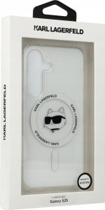 KARL LAGERFELD futerał do SAMSUNG S25 KLHMS25SHLSCHH (Magnetic IML Metal Choupette Head) biały 2