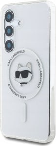 KARL LAGERFELD futerał do SAMSUNG S25 KLHMS25SHLSCHH (Magnetic IML Metal Choupette Head) biały 5