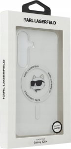 KARL LAGERFELD futerał do SAMSUNG S25 Plus KLHMS25MHLSCHH (Magnetic IML Metal Choupette Head) biały 2