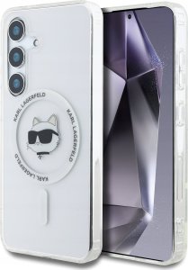 KARL LAGERFELD futerał do SAMSUNG S25 Plus KLHMS25MHLSCHH (Magnetic IML Metal Choupette Head) biały 3