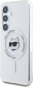 KARL LAGERFELD futerał do SAMSUNG S25 Plus KLHMS25MHLSCHH (Magnetic IML Metal Choupette Head) biały 4