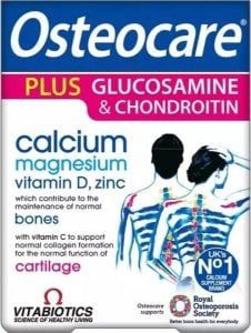 VITABIOTICS_Osteocare Plus Glucosamine &amp; Chondroitin suplement diety z glukozaminą i chondroityną wspierający zdrowie kości 60 tabletek 1