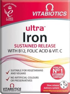 VITABIOTICS_Ultra Iron suplement diety z żelazem 30 tabletek 1