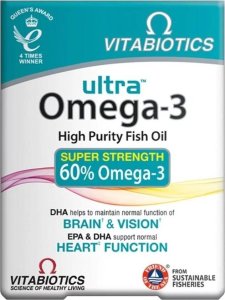 VITABIOTICS_Ultra Omega-3 High Purity Fish Oils suplement diety 60 kapsułek 1