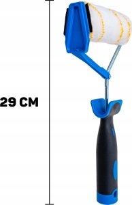 Geko Wałek malarski z rączką 2K do malowania odcięć – poliakryl 10cm 30mm fi-6mm 2