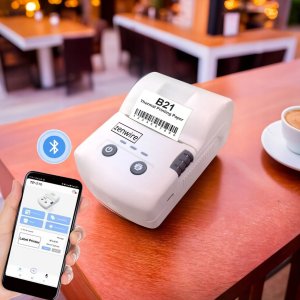 Mini Drukarka Etykiet Naklejek Przenośna Termiczna Bluetooth USB-C z Wbudowaną Baterią 1500 mAh Zenwire TP-210 3