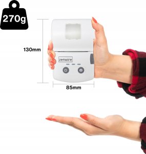 Mini Drukarka Etykiet Naklejek Przenośna Termiczna Bluetooth USB-C z Wbudowaną Baterią 1500 mAh Zenwire TP-210 4