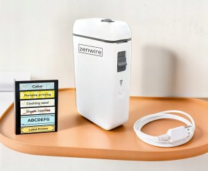 Mini Drukarka Termiczna Przenośna do Etykiet Naklejek Bluetooth USB-C Zenwire TP-110 4