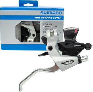 Klamkomanetka Shimano ST-M310-8R2, 8-rzędowa, V-brake, linka 2050 mm, czarno-srebrna 1