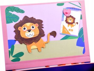 Jokomisiada Puzzle magnetyczne zwierzęta 54el tablica ZA3971 3