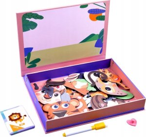 Jokomisiada Puzzle magnetyczne zwierzęta 54el tablica ZA3971 6