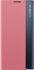 New Sleep Case etui do Samsung Galaxy S25 pokrowiec z klapką i podstawką - różowe 1