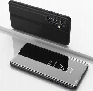 Clear View Case etui do Samsung Galaxy S25+ pokrowiec z klapką - czarne 1
