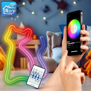 Neon dekoracyjny LED RGB KOT + pilot FLRN03 Forever Light 9