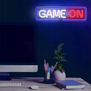 Neon dekoracyjny LED Plexi GAME ON multikolor FPNE23 Forever Light 8