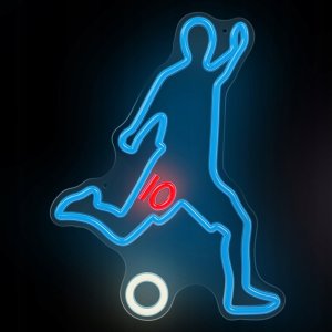 Neon dekoracyjny LED Plexi PIŁKARZ niebiesko-czerwony FPNE31 Forever Light 3