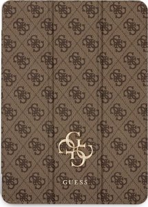 Guess GUFC13RM24PS4SGW iPad Air 13" 2024  brązowy/brown Magnetic 4G Big Logo 1