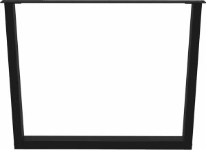 vidaXL Nogi do stołu jadalnego w kształcie litery V 2 szt. Czarne Stal 5