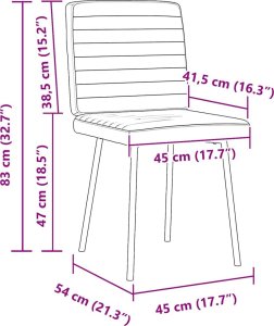 vidaXL Krzesła stołowe, 4 szt., czarne, obite sztuczną skórą 9