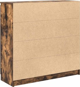 vidaXL Komoda z szufladami Dąb wędzony 100,5x35x98,5 cm Drewno klejone 8