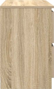 vidaXL Szafka RTV Sonoma Oak 80x35x54 cm Drewno klejone 7