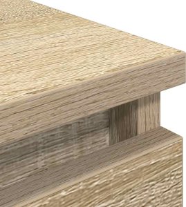 vidaXL Szafka RTV Sonoma Oak 80x35x54 cm Drewno klejone 9