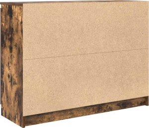 vidaXL Komoda z szufladami Dąb wędzony 100,5x35x76 cm Drewno klejone (3328448) 8
