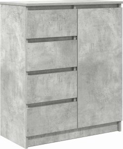 vidaXL Komoda z szufladami Betonowa szarość 71x35x84 cm Drewno klejone 2