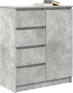 vidaXL Komoda z szufladami Betonowa szarość 71x35x84 cm Drewno klejone 4