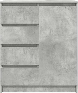 vidaXL Komoda z szufladami Betonowa szarość 71x35x84 cm Drewno klejone 6