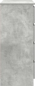 vidaXL Komoda z szufladami Betonowa szarość 71x35x84 cm Drewno klejone 7