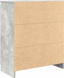 vidaXL Komoda z szufladami Betonowa szarość 71x35x84 cm Drewno klejone 8