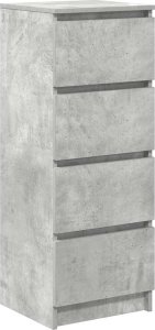 vidaXL Komoda Betonowa Szara 37,5x35x99 cm Drewno klejone 2