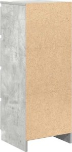 vidaXL Komoda Betonowa Szara 37,5x35x99 cm Drewno klejone 8