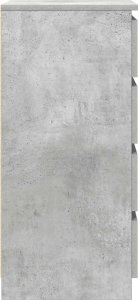 vidaXL Komoda z szufladami Betonowy Szary 37,5x35x99 cm Drewno klejone 7
