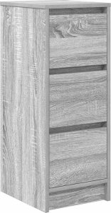 vidaXL Komoda Szara Sonoma 29,5x34x76 cm Drewno klejone 2