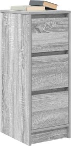 vidaXL Komoda Szara Sonoma 29,5x34x76 cm Drewno klejone 4