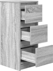 vidaXL Komoda Szara Sonoma 29,5x34x76 cm Drewno klejone 5