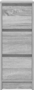 vidaXL Komoda Szara Sonoma 29,5x34x76 cm Drewno klejone 6