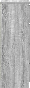 vidaXL Komoda Szara Sonoma 37,5x35x99 cm Drewno klejone 7