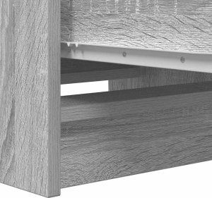 vidaXL Komoda Szara Sonoma 37,5x35x99 cm Drewno klejone 9