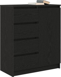 vidaXL Komoda z szufladami Czarny dąb 71x35x84 cm Drewno klejone 4