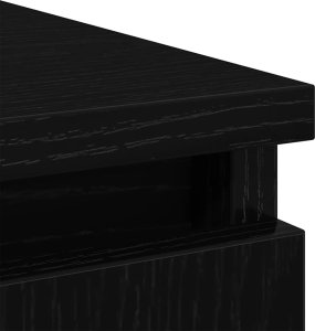 vidaXL Komoda z szufladami Czarny dąb 71x35x84 cm Drewno klejone 10