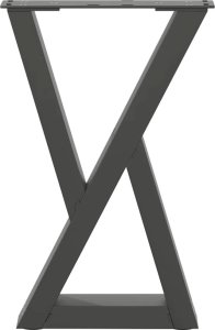 vidaXL Nogi do stolika kawowego 2 szt. Antracyt 28x(42-43,3) cm Stal 5